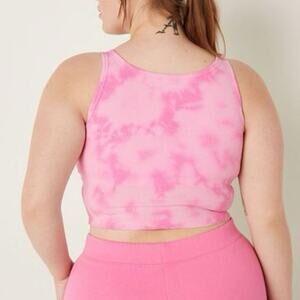 Victoria’s Secret PINK Pink Tie Dye Cropped Tank Top Brami Size Medium